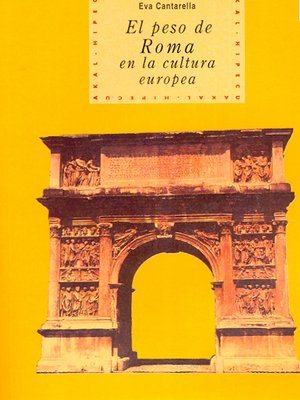 cover image of El peso de Roma en la cultura europea